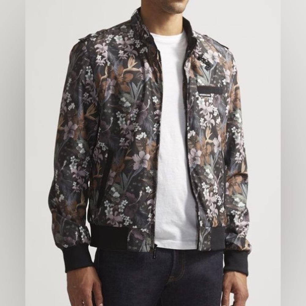 Members Only Iconic Racer Jacket in Unique Floral Print